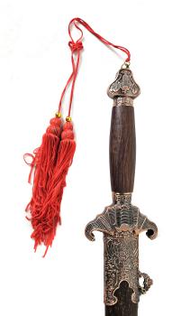 Tai Chi Schwert Übungsschwert mit Holzscheide braun